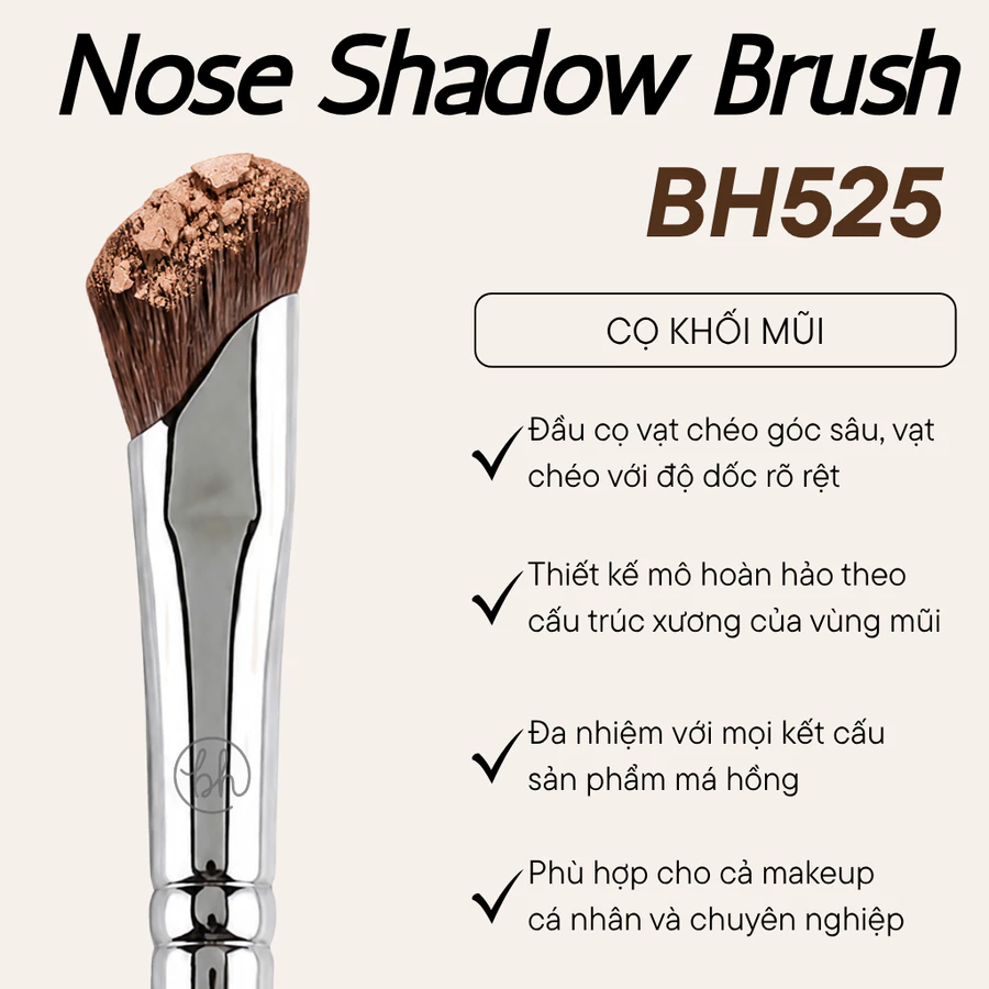 Cọ Tạo Khối Mũi BH Cosmetics Nose Shadow Brush BH525